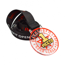 Медаль из акрила с пластиком 2-слойная с УФ-печатью