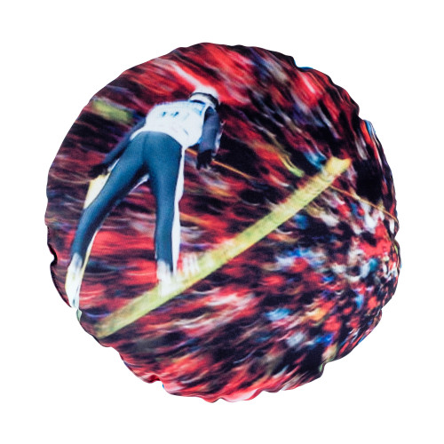 Подушка круглая из габардина с полной запечаткой