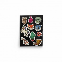 Стикерпак (белая глянцевая пленка, с полимерной заливкой)