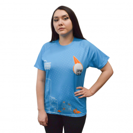 Футболка с полной запечаткой взрослая, модель с коротким рукавом 