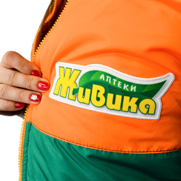 Шеврон печатный с обметкой