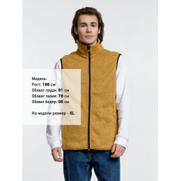 Жилет унисекс Gotland, горчичный