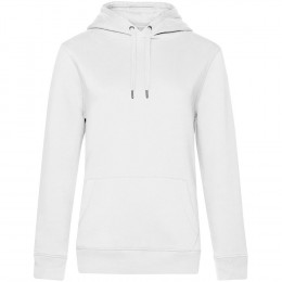 Толстовка с капюшоном женская Queen, белая