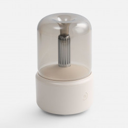 Увлажнитель-ароматизатор с подсветкой mistFlicker, молочно-белый