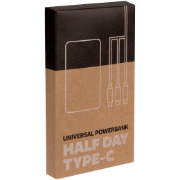 Аккумулятор Uniscend Half Day Type-C 5000 мАч, зеленый