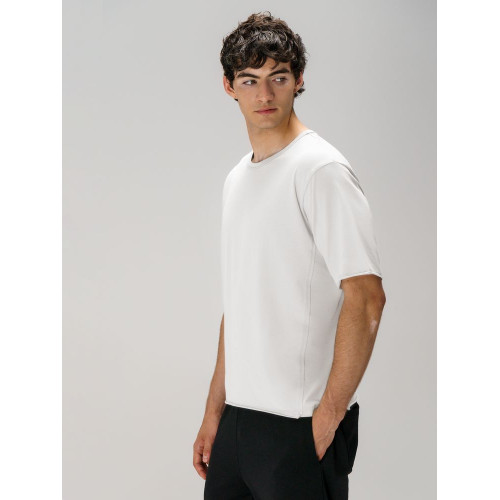 Футболка оверсайз унисекс Vozduh, молочно-белая