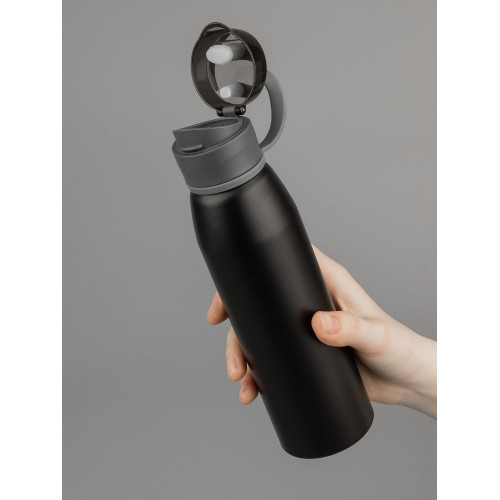 Бутылка для воды Billy Gym, матовая черная