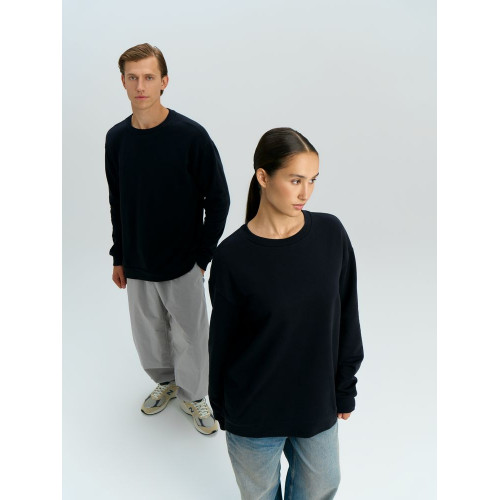 Свитшот оверсайз унисекс Omnifit, черный