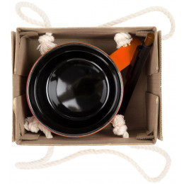 Набор Color Block: кружка и ручка, оранжевый с черным