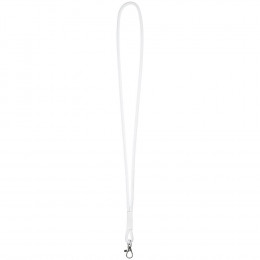Шнурок для бейджа Tube Metal, белый