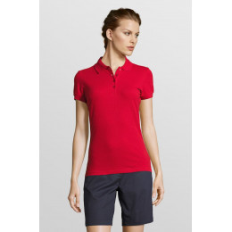 Рубашка поло женская People 210, красная