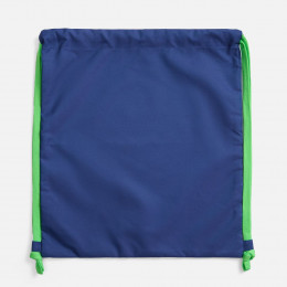 Рюкзак B3, синий с зелеными лямками