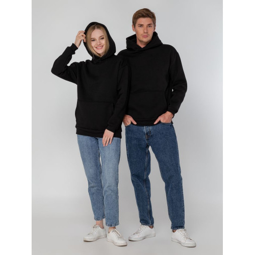 Худи унисекс оверсайз Full Swing, черное