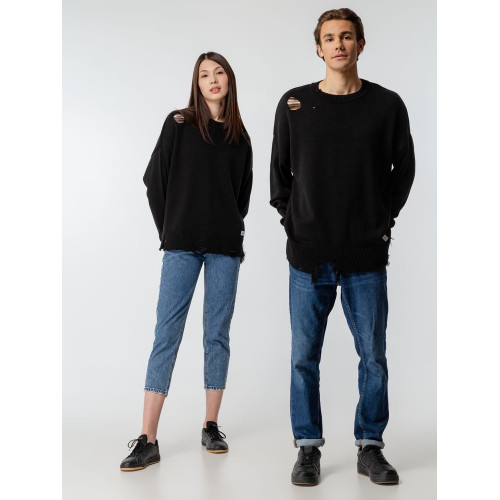 Джемпер оверсайз унисекс Grunge, черный