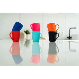 Кружка Good Morning с покрытием софт-тач, ver.2, синяя