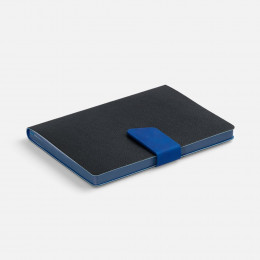 Ежедневник Boom, недатированный, черный с ярко-синий