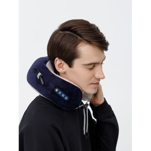 Дорожная подушка-массажер inRelax, синяя