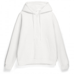 Толстовка унисекс оверсайз Zippy, белая