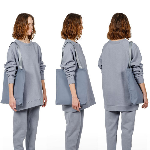 Шопер B4, серый с серыми ручками