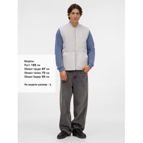 Жилет унисекс Warmbridge, светло-серый