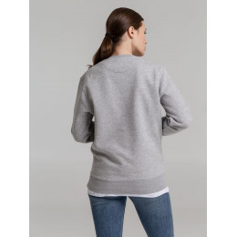 Свитшот унисекс King, серый меланж