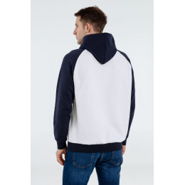 Толстовка унисекс Seattle, белая с темно-синим