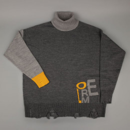 Свитер оверсайз Tricksy Net Grunge на заказ, полушерсть