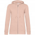 Толстовка на молнии с капюшоном женская BNC Inspire (Organic), розовая