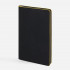 Ежедневник Trait, недатированный, черный с желтым