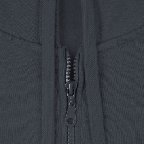 Толстовка на молнии с капюшоном Siverga Heavy 2.0, темно-серая (графит)