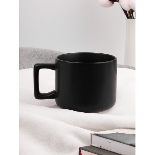 Чашка Jumbo в коробке матовая, черная