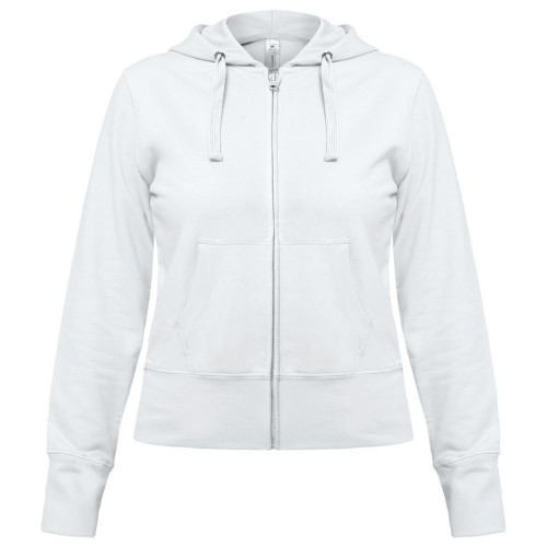Толстовка женская Hooded Full Zip белая