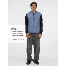 Жилет унисекс Warmbridge, синий (джинс)