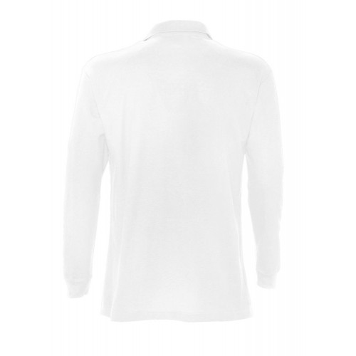 Рубашка поло мужская с длинным рукавом Star 170, белая