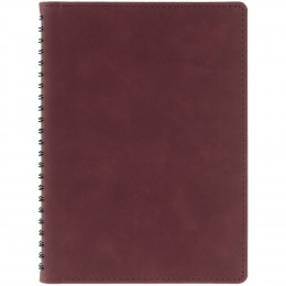 Ежедневник Spring Urban на заказ, недатированный, бордовый