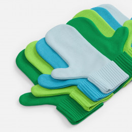 Варежки Yong, ярко-голубые