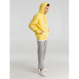 Толстовка с капюшоном унисекс King, желтая