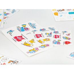 Наклейки бумажные Sticker Pack на заказ, S