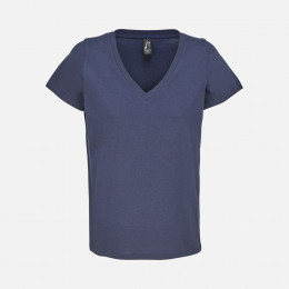 Футболка женская Regent Women с V-образным вырезом, кобальт (темно-синяя)