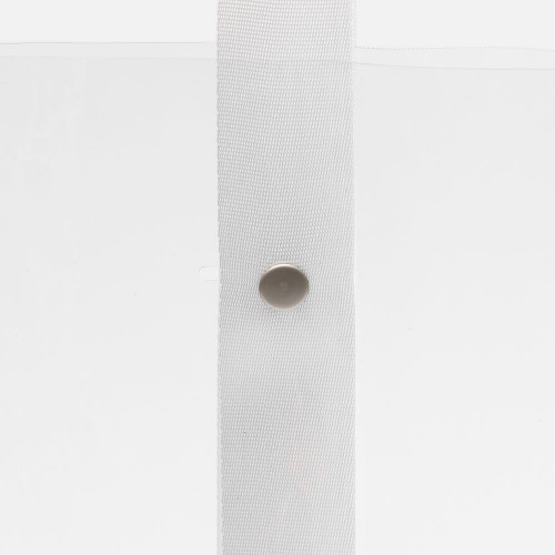 Шопер Clear Fest, ver.2, прозрачный с белыми ручками