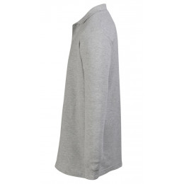 Рубашка поло мужская с длинным рукавом Star 170, серый меланж