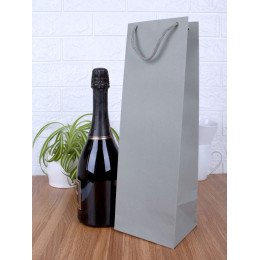 Пакет под бутылку Vindemia, серый