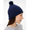 Шапка Catch Match с помпоном, темно-синяя