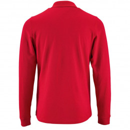 Рубашка поло мужская с длинным рукавом Perfect LSL Men, красная