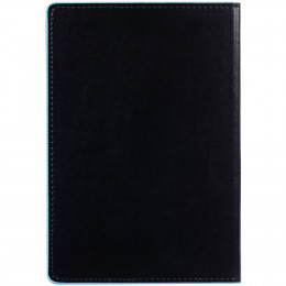 Ежедневник Alanis, недатированный, черный с голубым