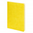 Бизнес-блокнот FUNKY, 130*210 мм, желтый,  серый форзац, мягкая обложка,  блок в линейку