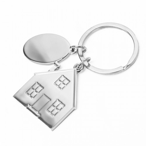 Брелок SILV HOME; 3,97 x 3,3 x 0,3 см; металл