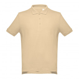 Рубашка-поло мужская ADAM, кремовый, S, 100% хлопок, плотность 195 г/м2