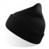 Шапка вязаная  двойная Wind-S, чёрный, 100% переработанный полиэстер