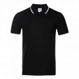Рубашка поло мужская STAN с окантовкой хлопок/полиэстер 185, 04T
